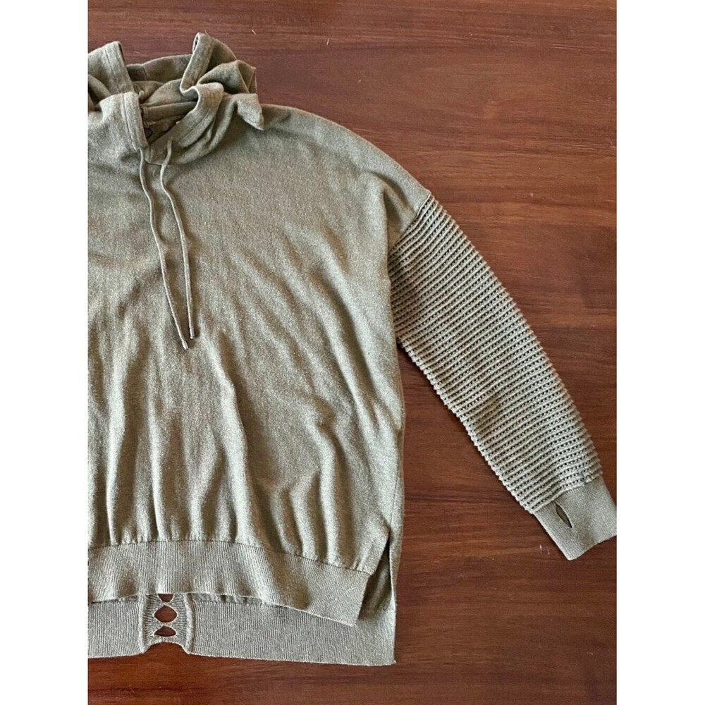 Olive Green Lightweight Hoodie Sweater
